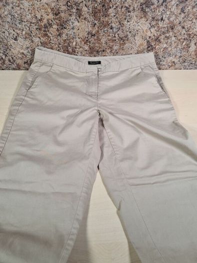 womens MASSIMO DUTTI  trousers chinos stretchy beige Size EU 40 W 32 L 28