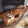 Solid Wood TV Stand  Modern Entertainment Unit & Media Cabinet Image 5
