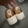 Skechers Rose Gold Metallic Low-Top Platform Sneakers Image 2