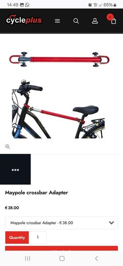 Maypole Bicycle Crossbar Attachment