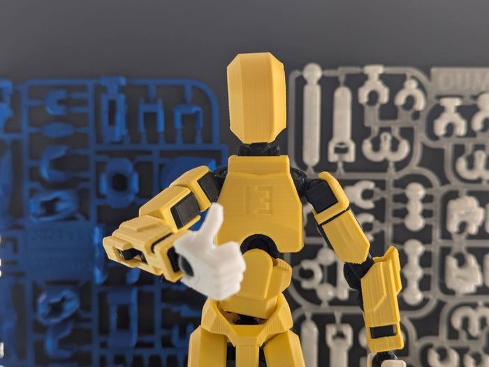 3D Printed Dummy 13  Poseable Figure