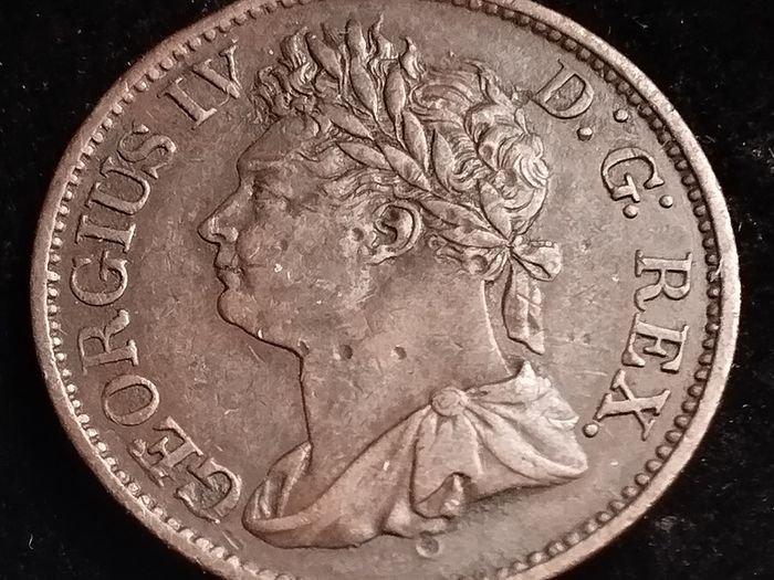 #652 - Hibernia - Ireland - 1822 - Half Penny