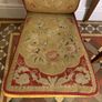 Victorian rosewood prie dieu or prayer nursing chair with original needlepoint upholstery. Image 9