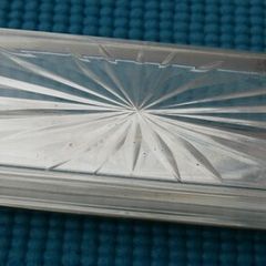Antique Silver Plated and Glass Victorian Box
