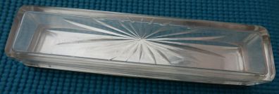 Antique Silver Plated and Glass Victorian Box