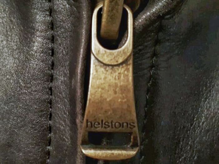 Helstons leather biker's motocycle jacket