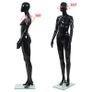 Full Body Female Mannequin with Glass Base Glossy Black 175 cm Image 6