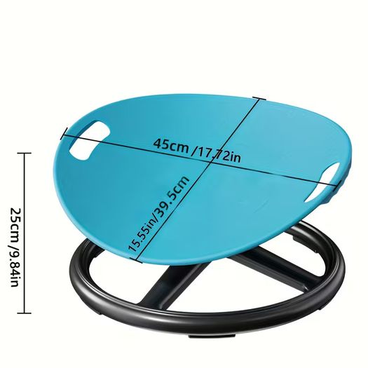 1 Durable Plastic Rotating Sensory Chair - Blue Oval Eggshell Design, Training and Rehabilitation Equipment, Suitable for Training Centers, Home Use, Balance and Focus Enhancement, Exercise Chair, Christmas Gift, Birthday Present