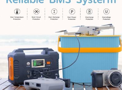 110V Outdoor Energy Power Supply Charging Portable Power Station 200W for Camping Emergency