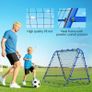 Double Sided Football Rebounder Net, Football Rebound Goal with 5 Adjustable Angles for Football Training Image 4
