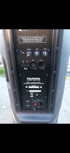 a pair of powered speakers