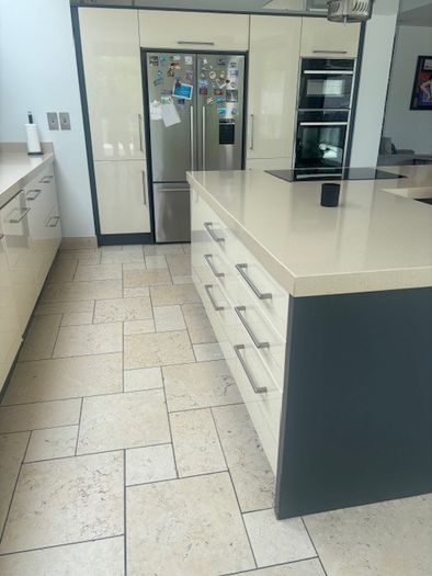 Cream High Gloss Kitchen