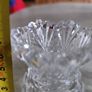 Set 2 Lead Crystal Bud Vase Toothpick Holder Zajecar Yugoslavia Image 3