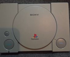 PS1 Mini Classic with two controllers