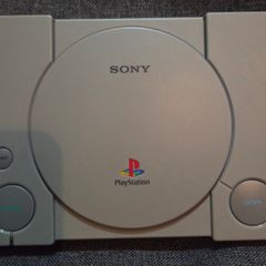 PS1 Mini Classic with two controllers