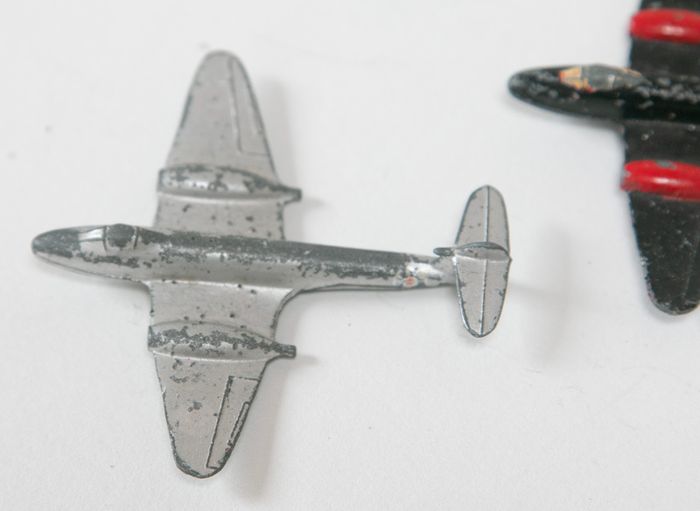 Set of Dinky die-cast 732 Meteor planes
