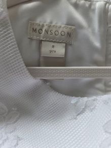Monsoon white lace Communion dress