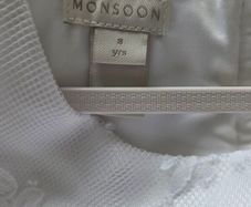 Monsoon white lace Communion dress