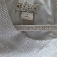 Monsoon white lace Communion dress