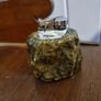 Vintage green alabaster lighter by Romano Bianchi, Italy, 1970 Image 2