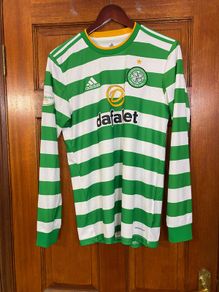 Celtic 2020/2021 Long Sleeve Home Football Shirt Soccer Jersey Size Small