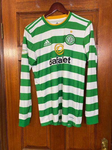 Celtic 2020/2021 Long Sleeve Home Football Shirt Soccer Jersey Size Small