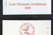1989 Ireland Cork Philatelic Exhibition Booklet . Contains 2 X 24p Garnish Island Commemorative Stamps No 198