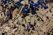 Loose Lego City Police Sets and Pieces White and Blue Lego