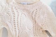 New Look Cream Knit Crop Jumper - Size 6