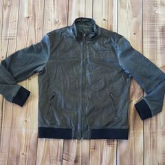 Desigual Men's Leather Jacket Size Large