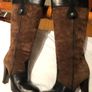 Miss Sixty Knee High Leather & Suede Boots Image 5