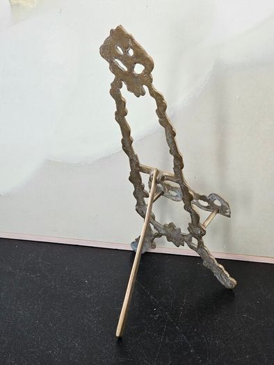 Vintage Brass Retro Easel Display Stand