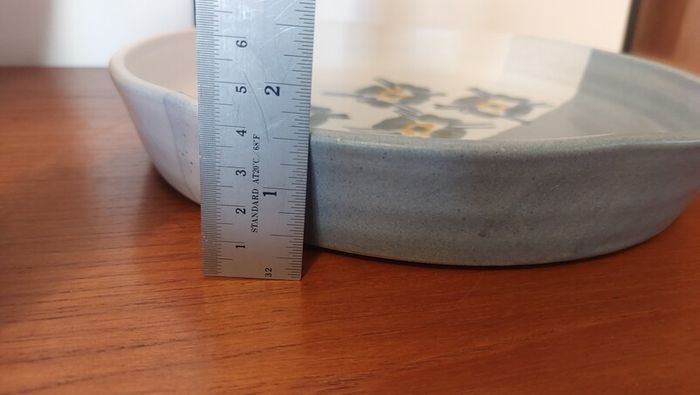 Fabulous Shallow Display Bowl/Platter, Hand-Potted by the Popular and Collectable Irish Potter Suzanne May, Circa 1990's.