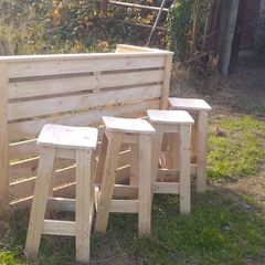 Handmade rustic homebar