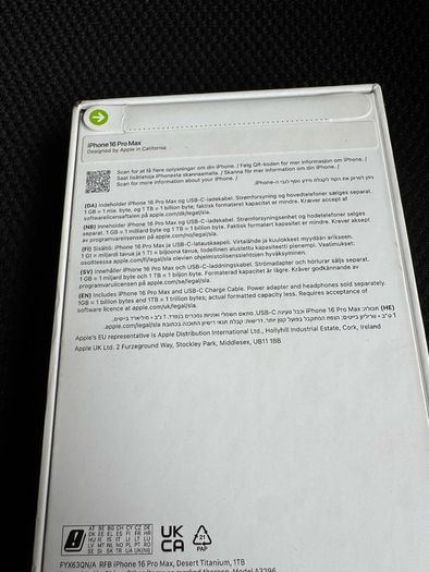 iphone 16 pro max 1TB - Brand New sealed