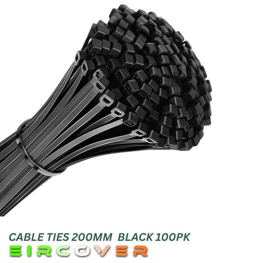 Heavy Duty White Cable Ties 450mm  White 100pk