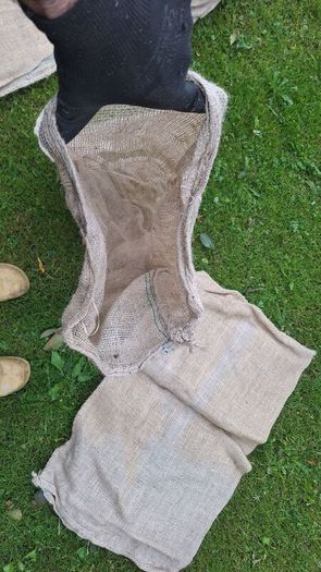 Hessian sacks