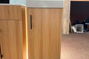 Clearance Deal Oak Cloakroom Vanity Unit Sink