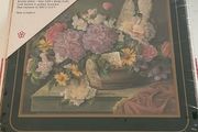 Vintage Pimpernel Coasters set of 6 Flower Baskets