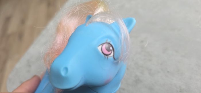 Squeezer Happy Tails Ponies Puppies MLP G1 My Little Pony