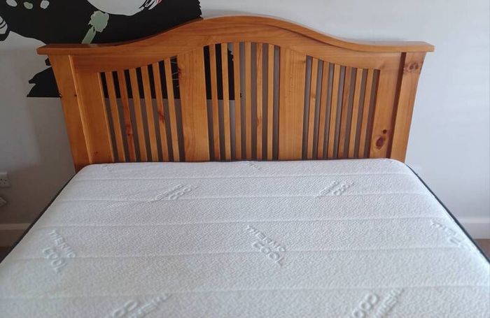 King size bed - solid oak
