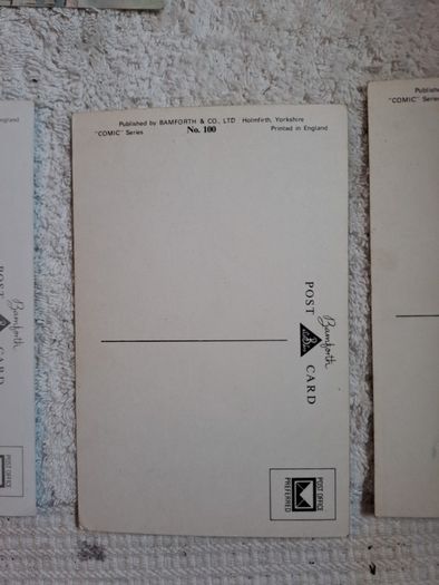 5 Bamforth nudist colony saucy postcards.