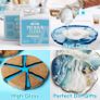Clear Epoxy Resin Kit High Gloss Casting and Coating Bubbles Free Art Resin for River Table Tops, Jewelry Making Projects, DIY Crafts, Tumblers, Molds, Art Painting Image 5