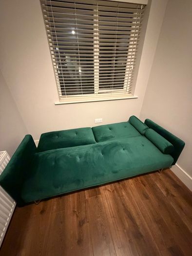 Emerald Green Velvet Sofa Bed
