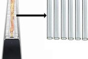 BU-KO Glass Tube Replacement for Pyramid Gas Patio Heater Pack of 6