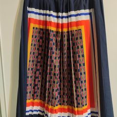Savida (Dunnes Stores) Geometric Pleated Midi Skirt - Size M (40)