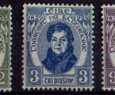 1929 Ireland Catholic Emancipation Centenary (Daniel O'Connell) Commemorative Stamps Mint Never Hinged (MNH)