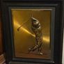 Vintage 3D Copper "Golfer Mid-Swing" Picture signed by Artist Image 4
