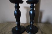 Set of two large candle holders 28cm H