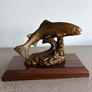 Cold cast bronze Rainbow trout Image 2